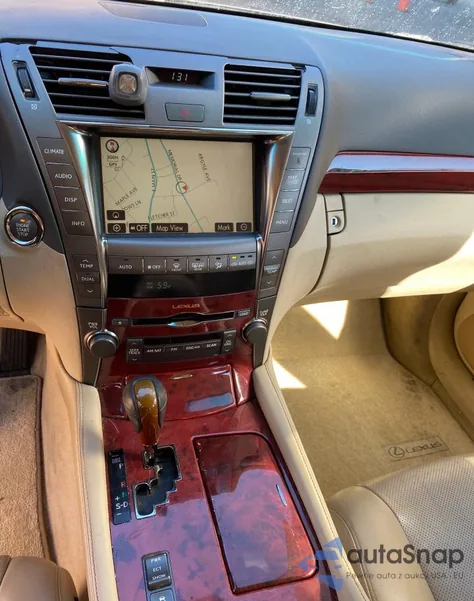 2007 Lexus Ls 460 из США, поврежденный, VIN JTHBL46F875038347